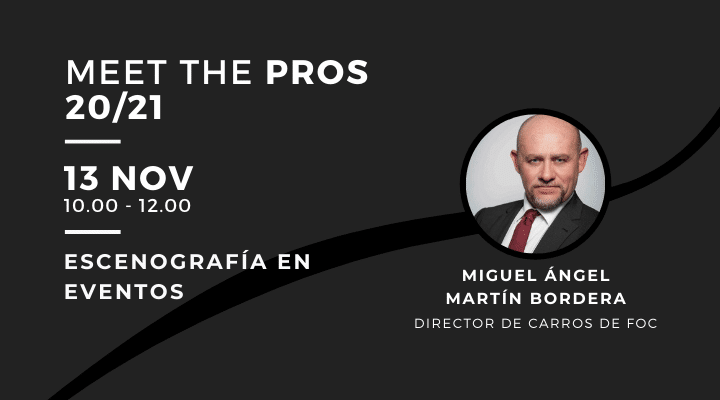 MEET THE PROS |  Escenografía en eventos con Miguel Ángel Martín, de Carros de Foc