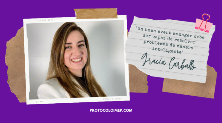 «Trabajar en una pequeña empresa te permite conocer todos los aspectos de un evento» – Gracia Caraballo, alumna del Grado de IMEP